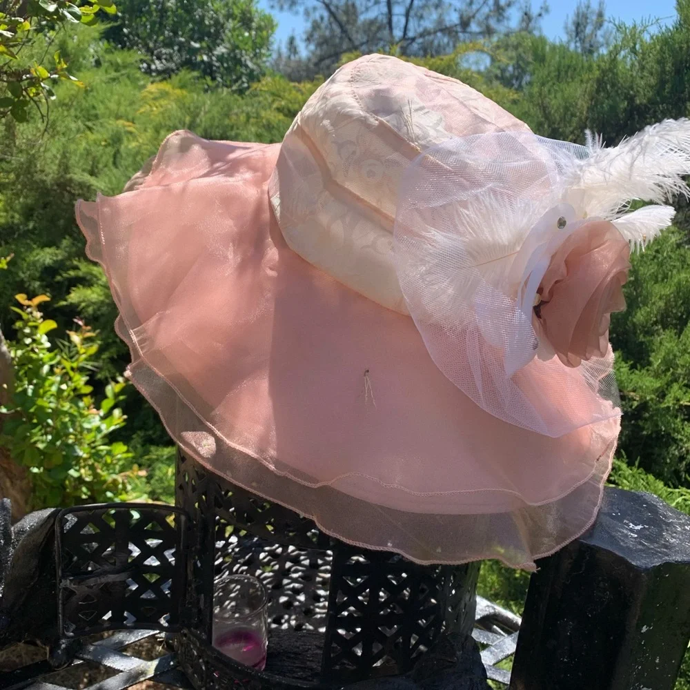 Artisan Pink Floral Women's Hat - Picture 12 of 15